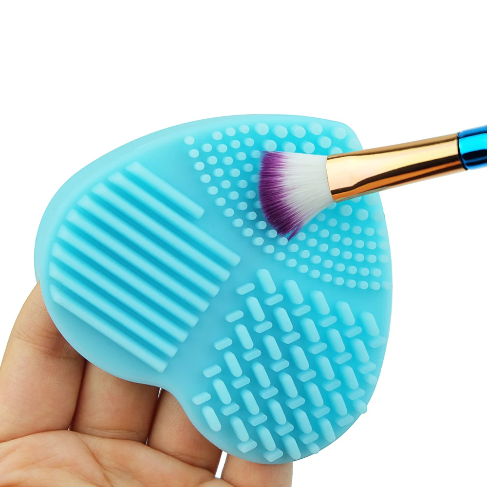 Силиконовая щетка для очистки яиц в форме сердца 1 шт. мытья кистей макияжа