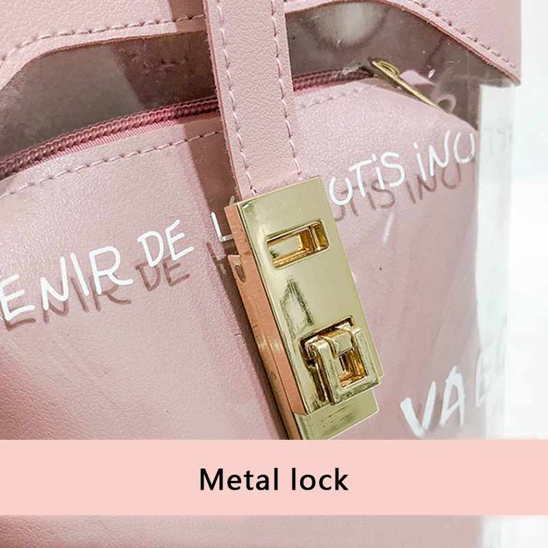 Новинка 2019 женская сумка из ПВХ с прозрачными буквами прозрачная тоут через