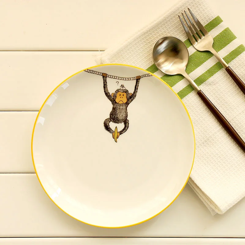 Высококачественные 8 дюймовые блюда и тарелки для западного стейка керамические