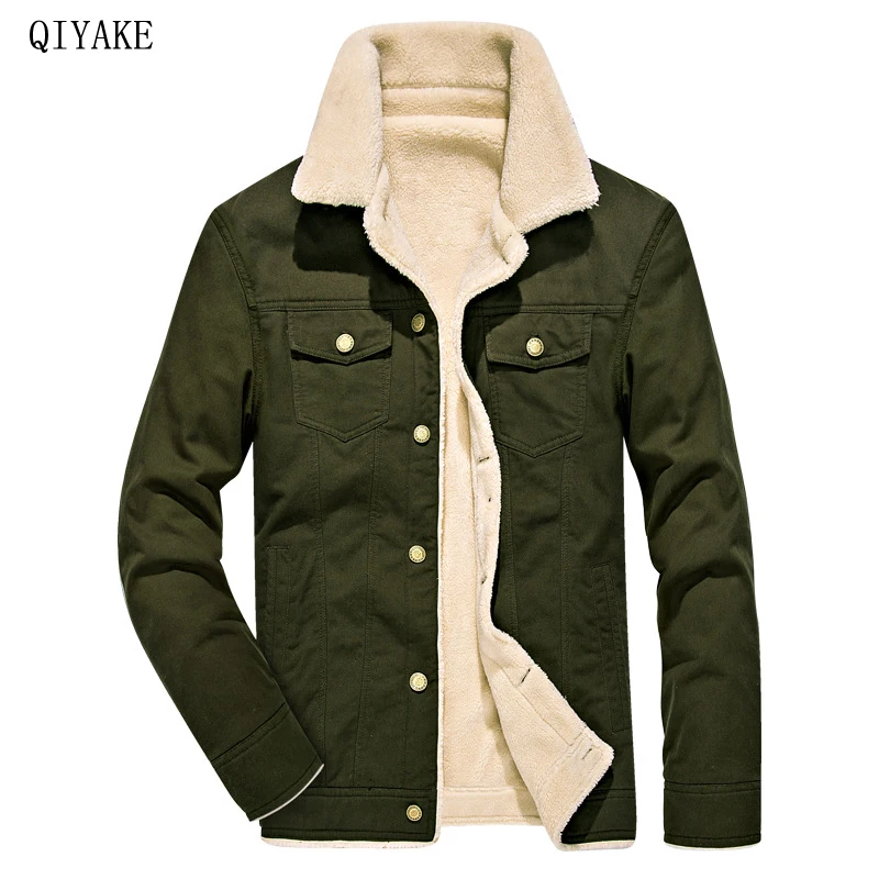 Мужская флисовая парка толстая теплая зимняя куртка плюшевое пальто мужские