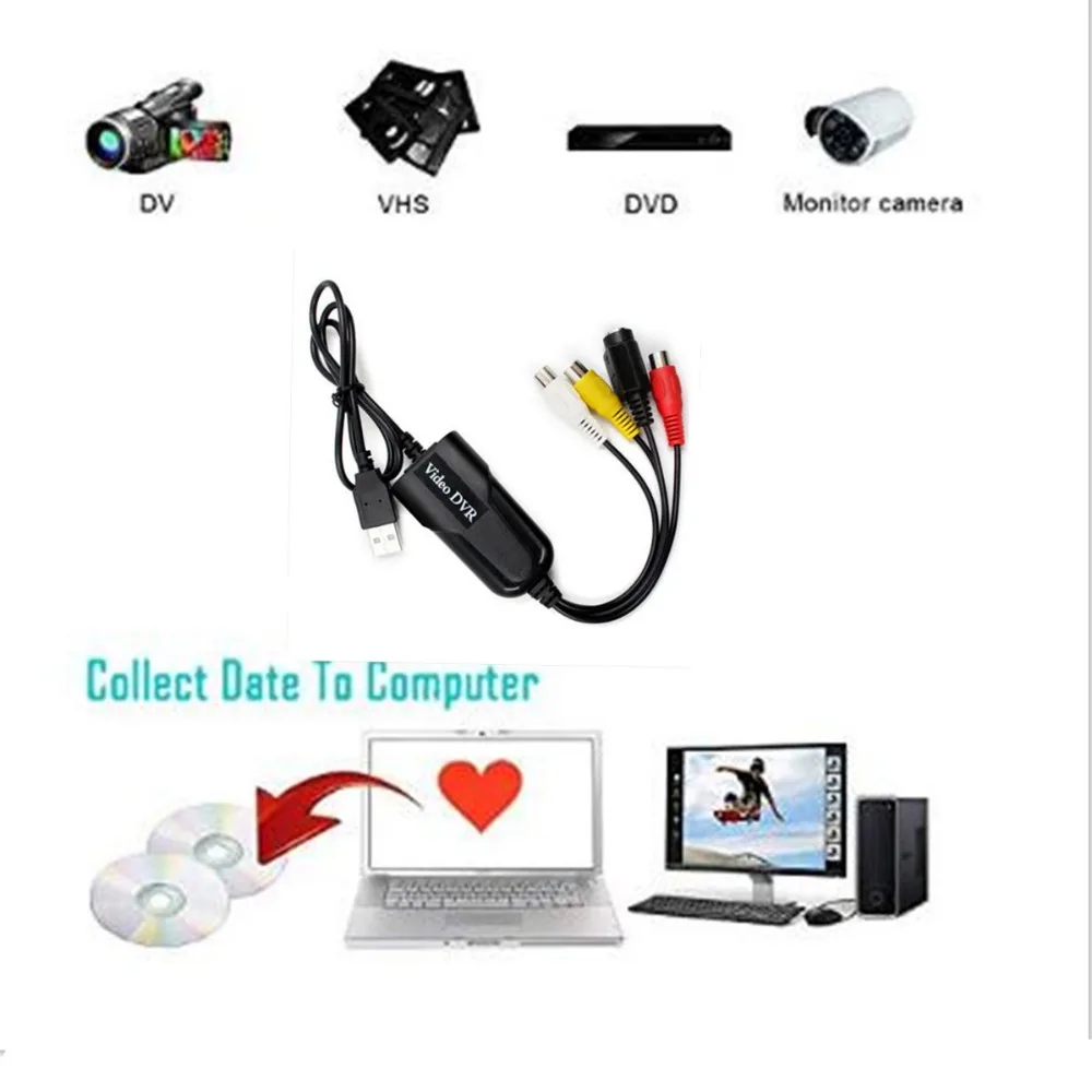 Адаптер для видеозахвата VHS и видеозаписи с USB на DVD|Кабели VGA| |