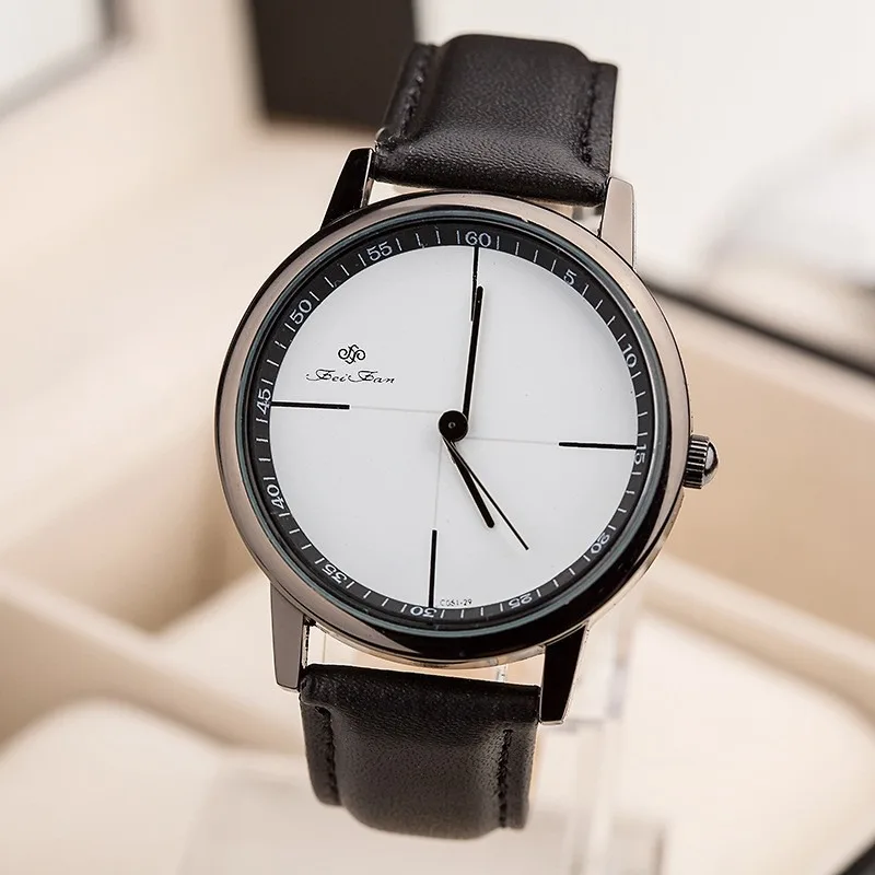 Новинка 2018 брендовые модные женские часы с кожаным ремешком наручные мужские