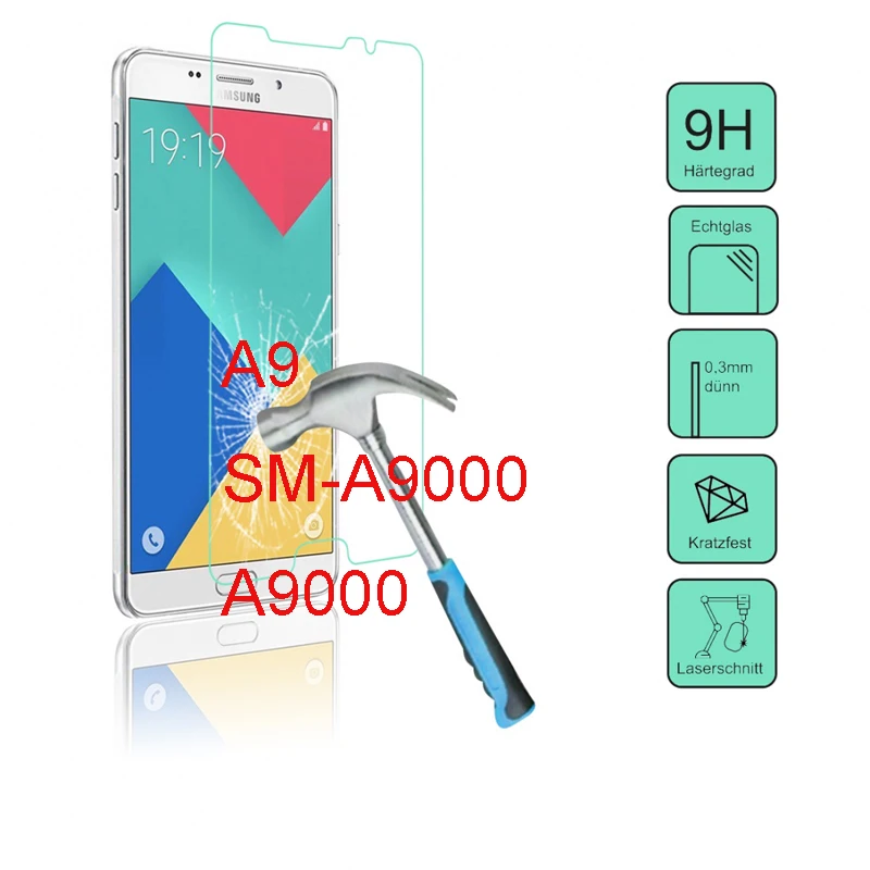 Закаленное защитное стекло 9H для Samsung A9 SM-A9000 A9000 | Мобильные телефоны и аксессуары