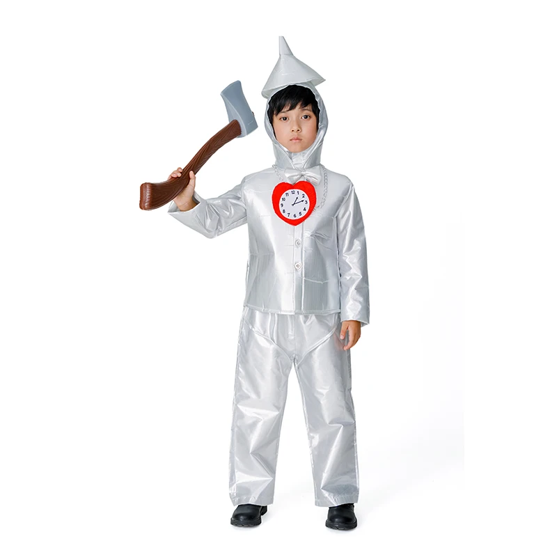 

Movie The Wizard of OZ The Tin Man Costume Cosplay Boys Children Halloween Carnival Kids Fantasia Cosplay Suit