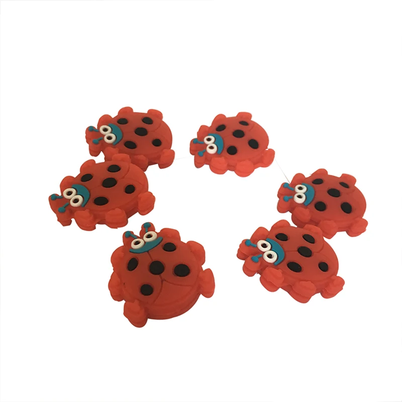 POWERTI 10pcs/lot ladybird Tennis Vibration Dampener Red Cute Racket Free Shipping | Спорт и развлечения