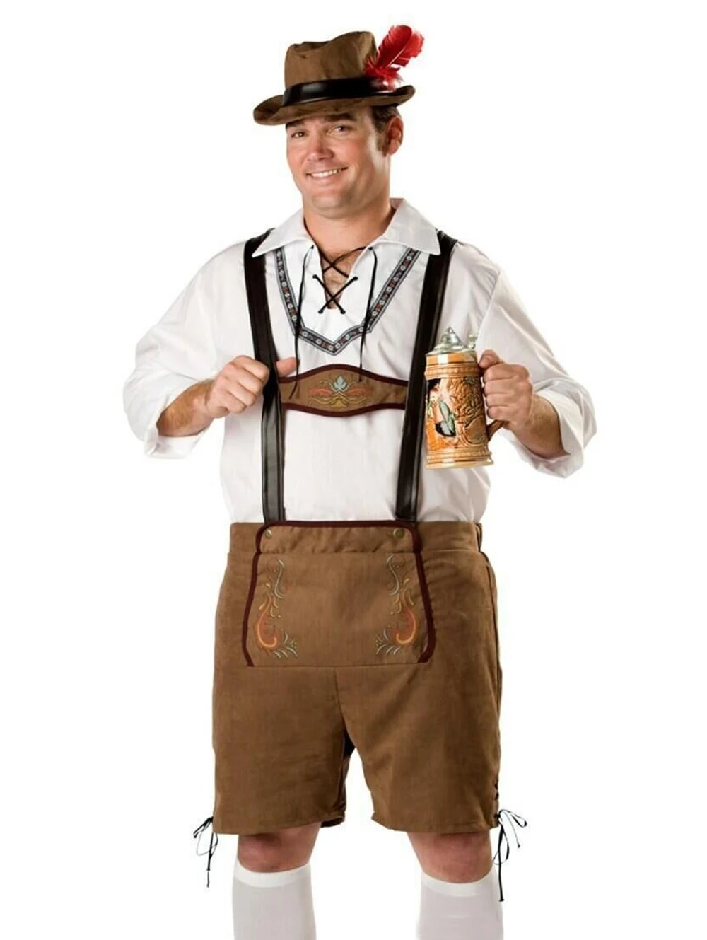 Мужской костюм на Октоберфест Хэллоуин необычный немецкий для взрослых |