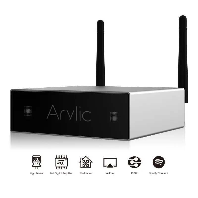 A50 WiFi и Bluetooth мультикомнатный усилитель с парой встроенных динамиков aimable woofer