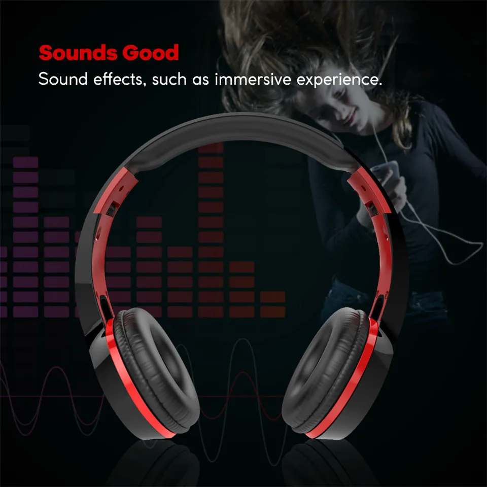 E T 3.5mm Gaming Headphone Stereo Headphone Audio Bluetooth With LED Microphone Mic Headsets PC Laptop Computer Mobile Phone
