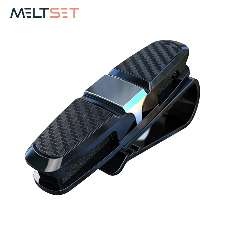 

New Car Visor Sunglasses Holder Eyeglasses Clip Universal Ticket Card Clamp Fastener Double Clip Car Glasses Peg Case