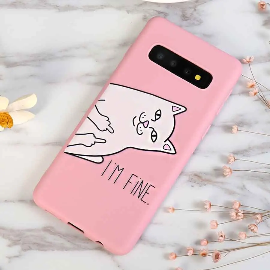 Cute Cartoon Cat Silicone Phone Case For Xiaomi Mi Play Mix 3 8 lite 6X A2 Note 6 F1 Max Pro 6A SE Explore Back Cover |