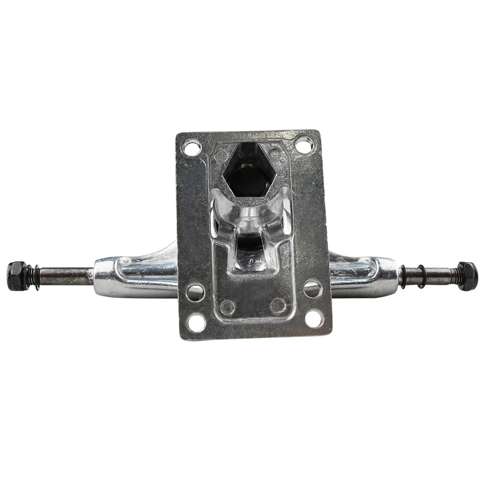 Новинка серебристый скейтборд грузовик с алюминиевой рыбой 5 дюймовый двойной