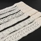 5 ярдов вязания крючком хлопчатобумажной кружевной отделки ткани ленты, для DIY одежды шитье ручной работы лоскутное скрапбукинга крафт аксессуары
