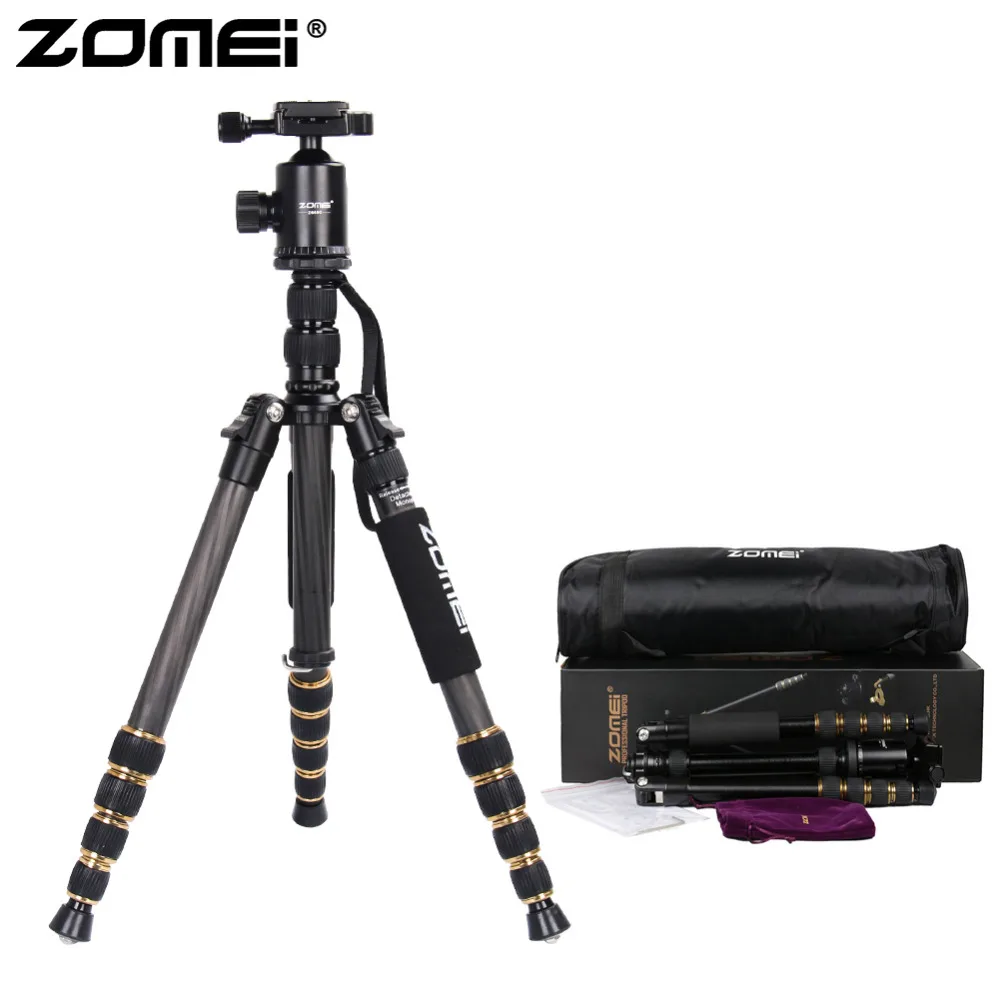 ZOMEI Z669C штатив для камеры и монопод из углеродного волокна дорожный с шаровой