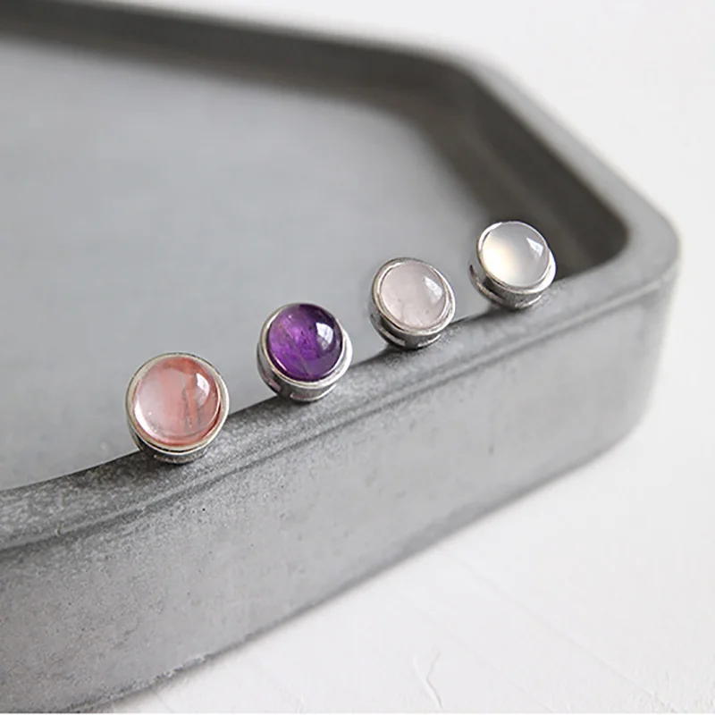 INALIS новые серьги с простым дизайном 925 Стерлинговое Серебро тонкий натуральный