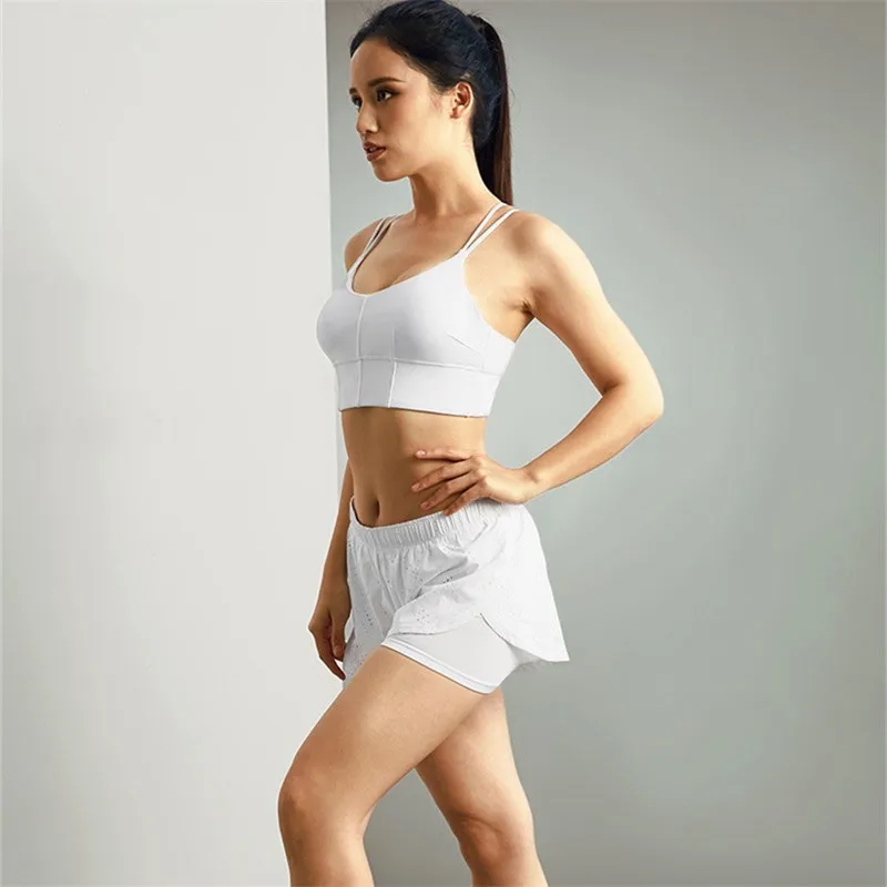 DANENJOY Nylon Fitness Yoga Gym Clothing Comfortable Women Backless Breathable Outwork Jogging Sports Crop Top Bra WX-2 | Спорт и