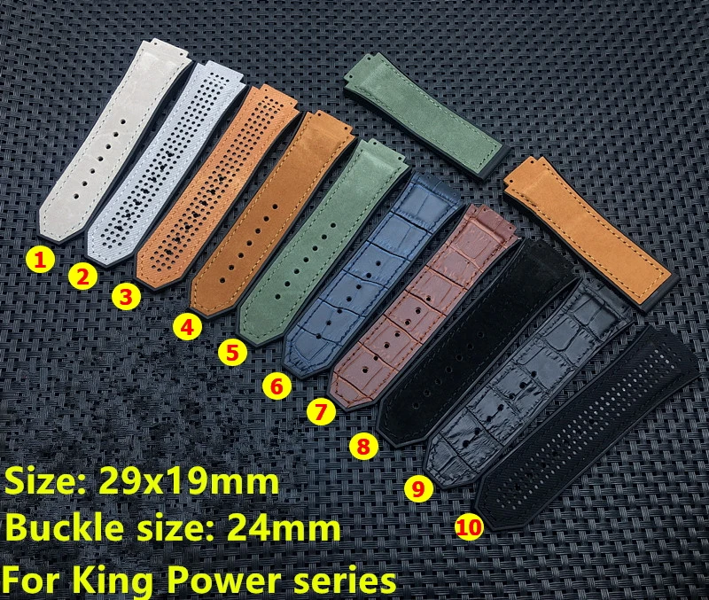 Ремешок для часов из кожи crazy horse резиновый силиконовый ремешок 30 мм серии king power с