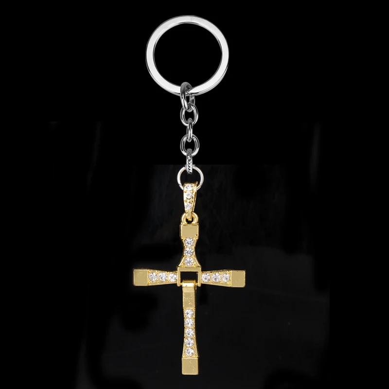 Форсаж брелок Toretto с крестом для ключей подвеска Chaveiro фильм ювелирные изделия