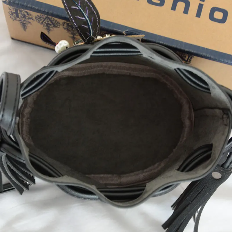 Женская сумка ведро LADSOUL с стрекозой сумки через плечо для женщин женская