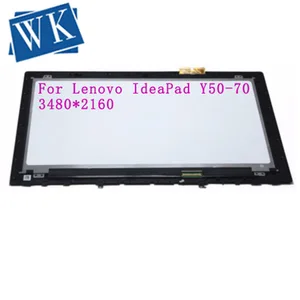 15 6 touch panel glass digitizer lcd screen display assembly with bezel for lenovo ideapad y50 70 ap14r000d00 ltn156fl02 l01 free global shipping