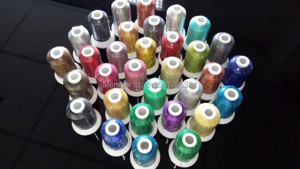 Популярный бренд Simthread популярная металлическая нить для вышивки 500 м +