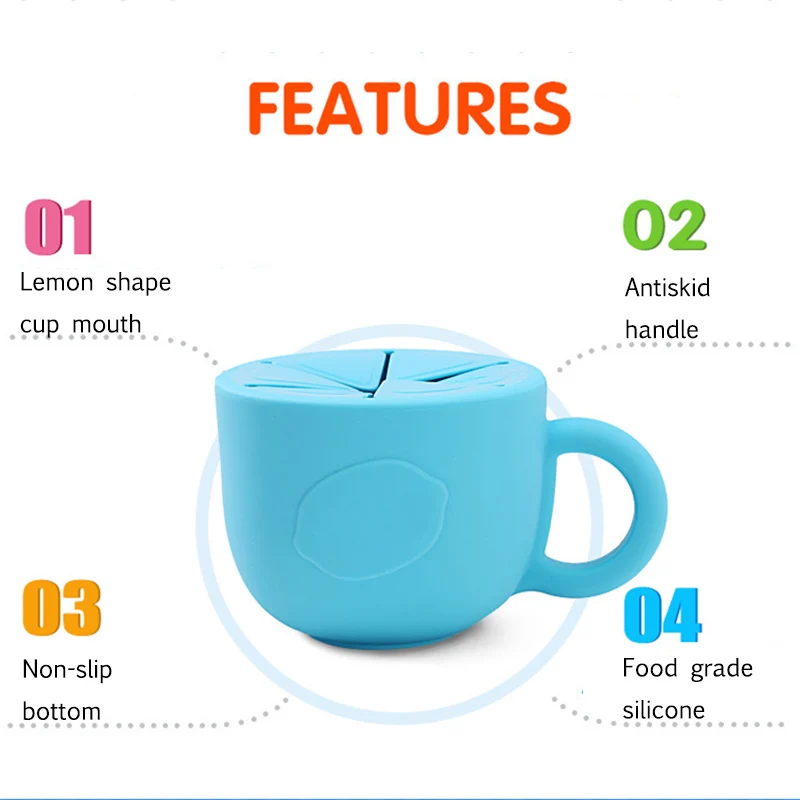 Детская миска для еды силиконовая чашка обучения ребенка посуда кормления