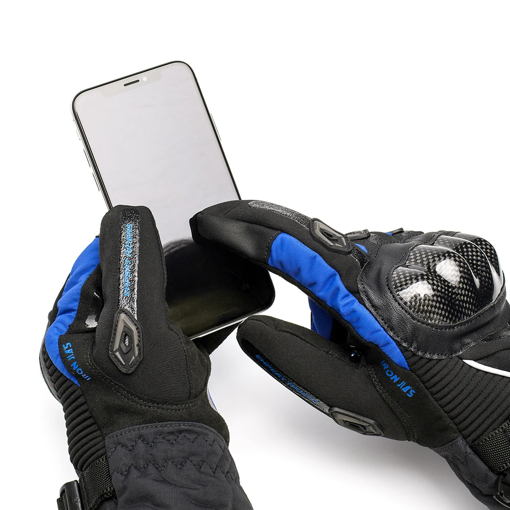 Углеродного волокна moto rcycle перчатки теплые ветрозащитные носимых