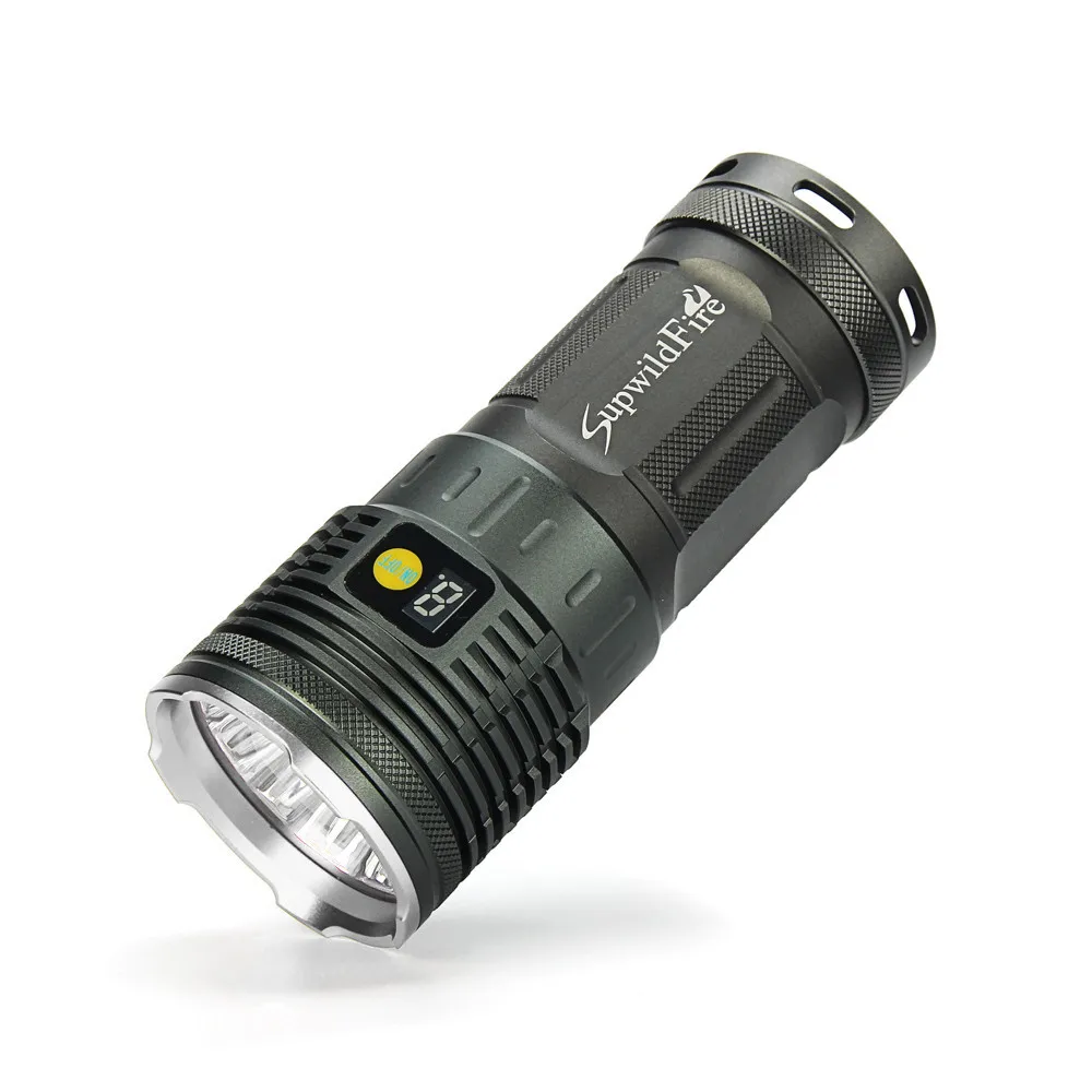 Supwildfire лм 15 x XM-L T6 светодиодный фонарик с питанием и режимом цифровой дисплей для