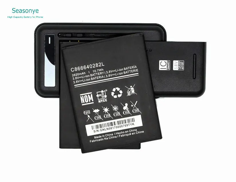 Seasonye 2820mAh / 10.7Wh C866640282L запасной литий ионный аккумулятор для мобильного телефона +