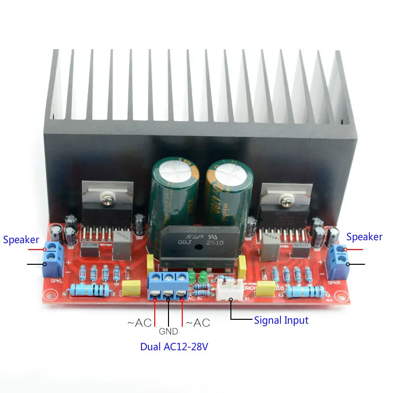 AIYIMA Стерео усилители аудио Плата Amplificador Fever TDA7293 Hi Fi мощность сабвуфер DIY комплекты усилителя 100Wx2 Плата усилителя