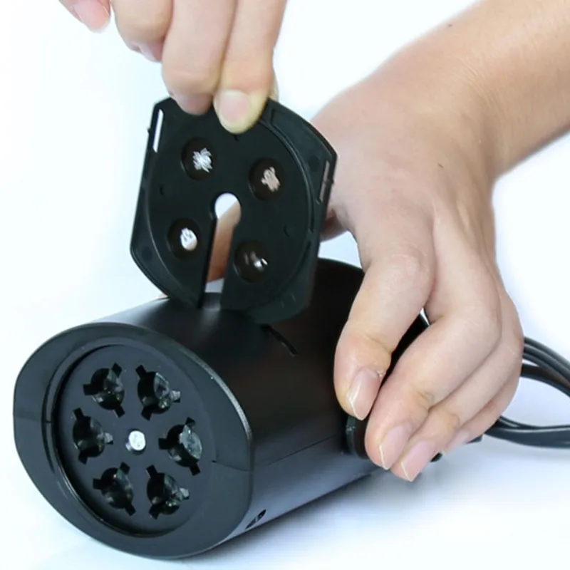 Рождественский уличный лазерный светодиодный светильник в виде снежинок для