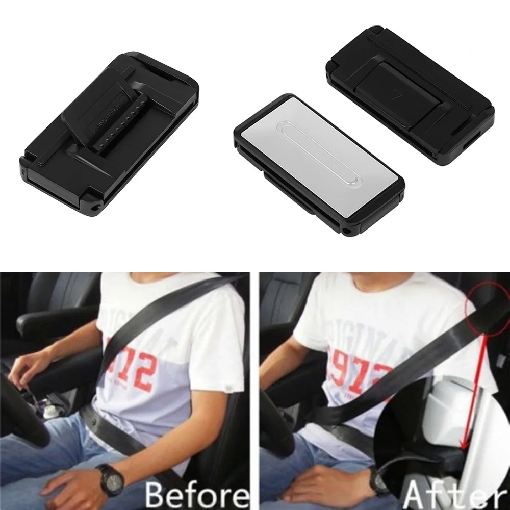 2 Pcs Auto Car Seat Belt Safety Adjuster Clips Stopper Buckle Improves Comfort Belts &amp Padding Interior Accessories | Автомобили и