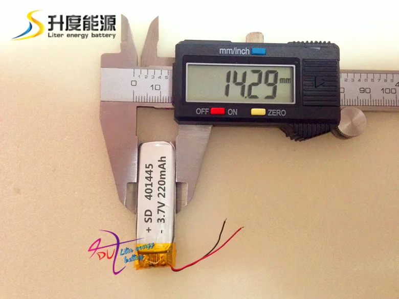 Литий полимерный аккумулятор SD401445 401545 литий 220 мАч|battery lipo|batteries batterieslipo battery |