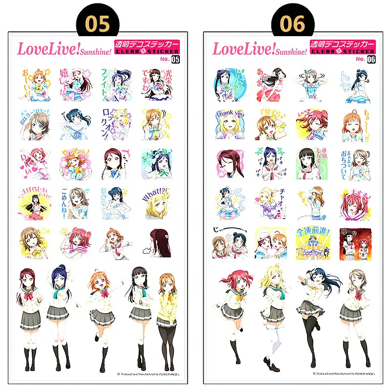 Love Live аниме Стикеры класса люкс Пластик для ноутбука мобильный телефон наклейка