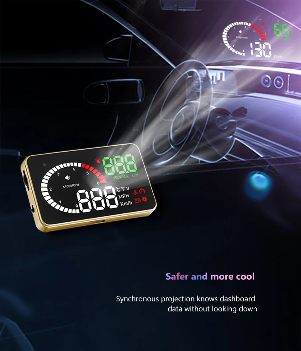 AOSHIKE X6 3,5 Авто Hud Дисплей автомобильный Speedo метр OBD2 Speedo превышение скорости напряжения Сигнализация лобовое стекло проектор заглушка OBDII
