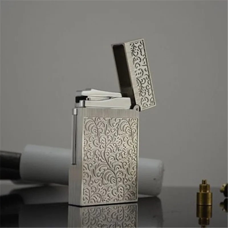 Лидер продаж 2020 газовая зажигалка роскошная Ретро Зажигалка с цветочным узором