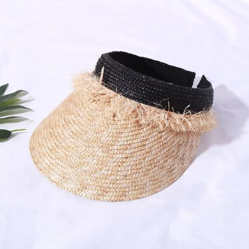 Соломенная шляпа ручной работы с травой летняя женская Пустая Шляпа Корейская
