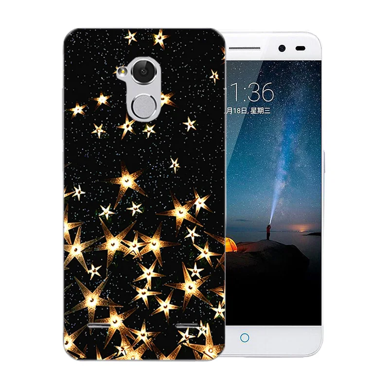 Чехлы для zte Blade V7 Lite прозрачный мягкий силиконовый чехол с вулканическим узором