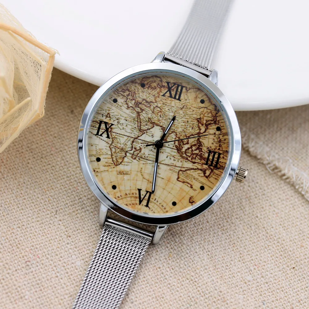 Повседневные часы креативные модные кварцевые наручные с ремешком