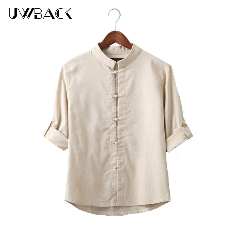 2019 мужские футболки мужская рубашка в китайском стиле на лето льняная с рукавом