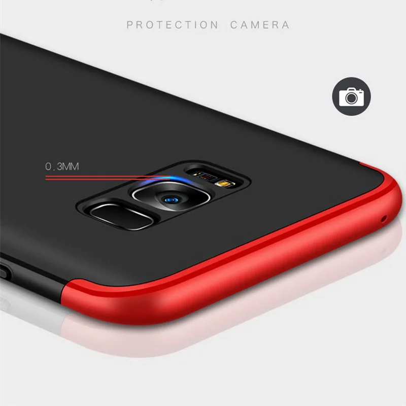 Роскошный 360 чехол для samsung Galaxy S9 S8 S7 Edge S6 Edge Note 8 Жесткий Чехол для Iphone 6 6s 7 7s Plus X