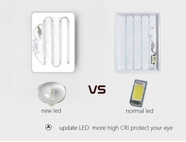 $42.20 DX Modern Led Ceiling Lights Luminaire For Living Room Hall Minimalist Style Dimmable Lamp Ultra-Thin Square Warm White Lustre