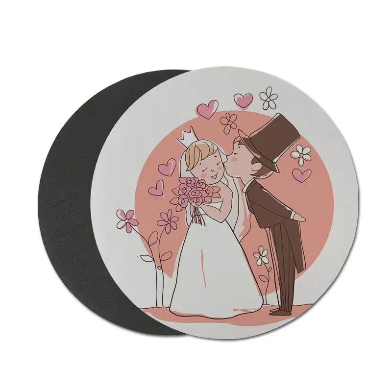 MaiYaCa новый дизайн I Love You My Bride высокоскоростной коврик для мыши 200x200 мм 220x220 круглый