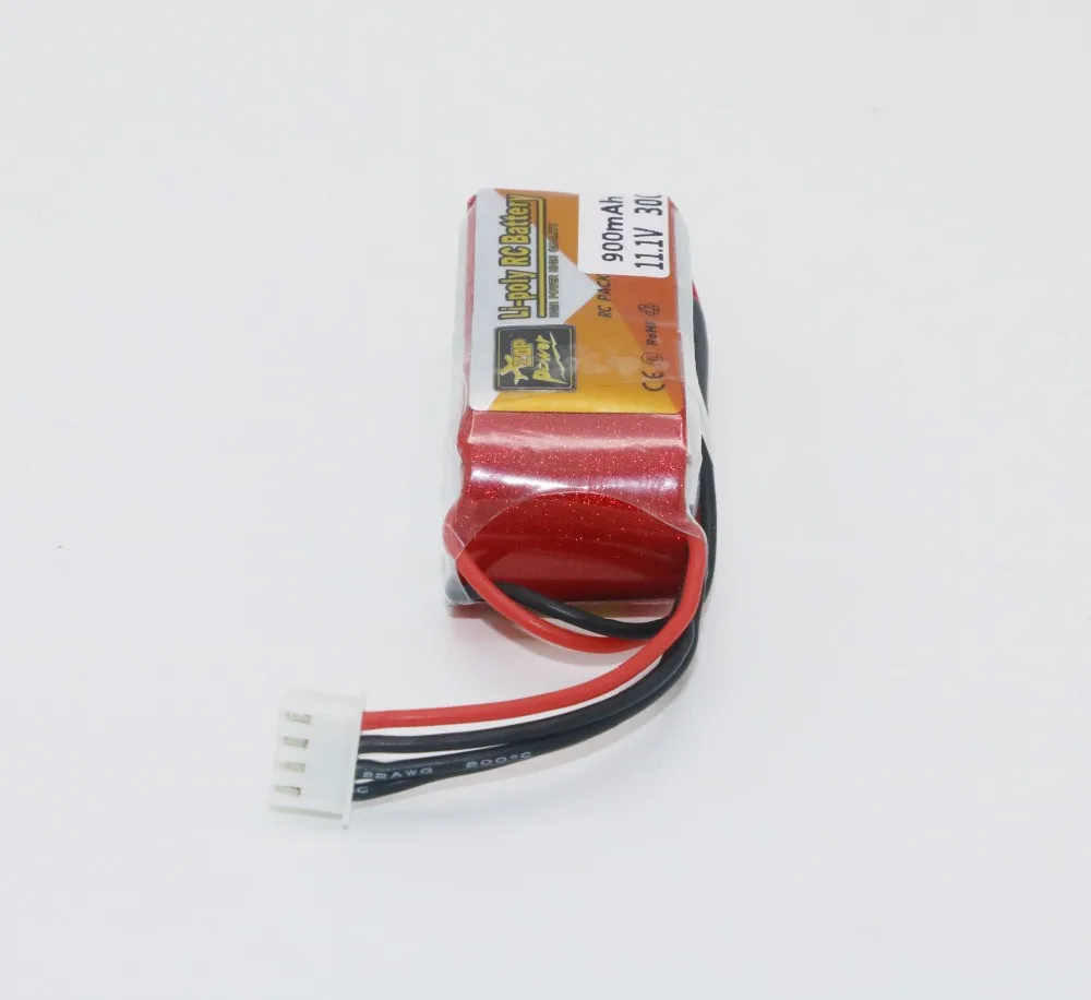 1 шт. ZOP Power RC LiPo батарея 3S 11 в 900 мач 30C Max 60C JST разъем для радиоуправляемого