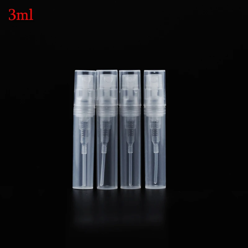 MUB - 3ml (500 PCS/Lot ) Plastic Spray Bottle Wholesale Perfume Bottles Sample Vials Spray Atomizer For Perfume Bottles Atomizer