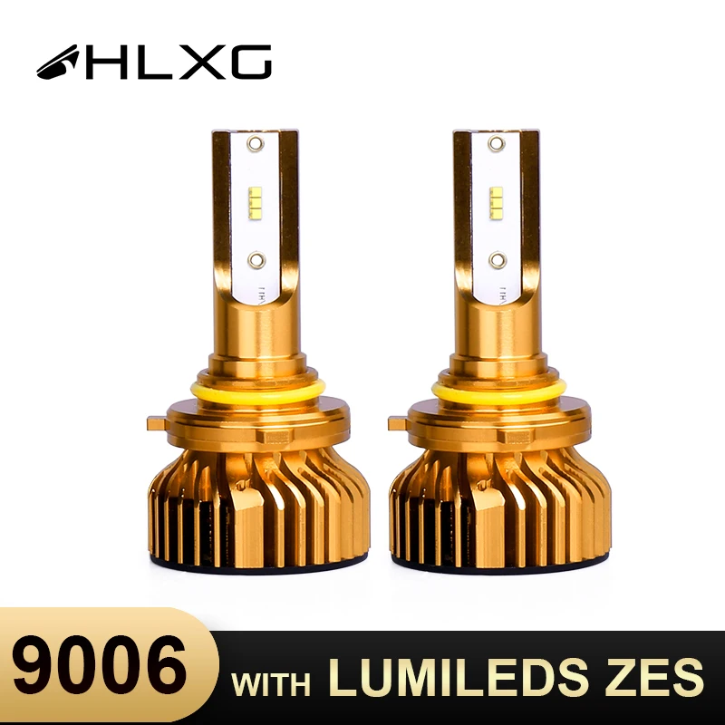 HLXG H4 led h7 h8 головной светильник 12000LM h11 автомобильный lampada 6000k с фирменным Lumileds Luxeon