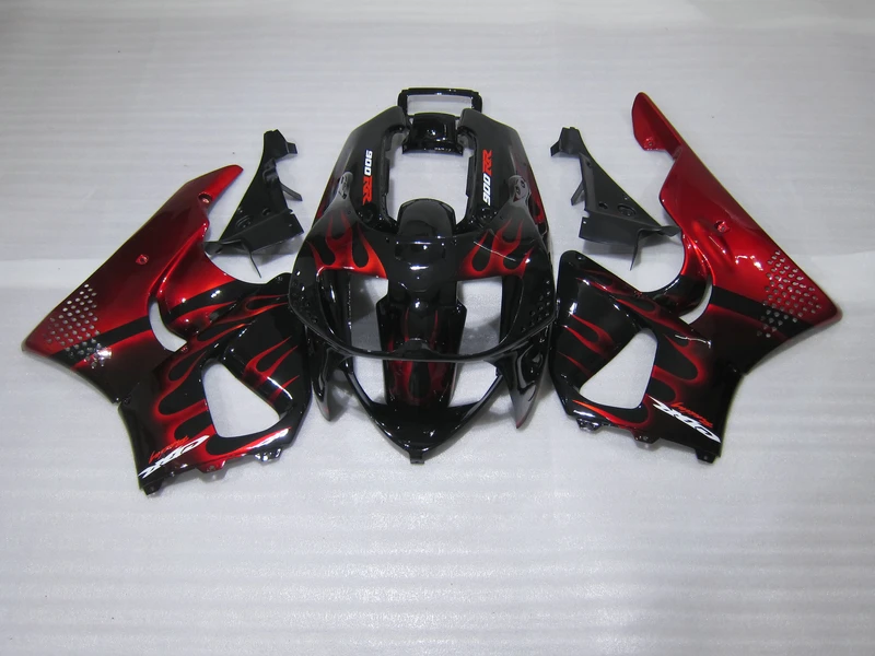 Набор пластиковых обтекателей высокого качества для Honda CBR900RR 96 97 red flames black набор