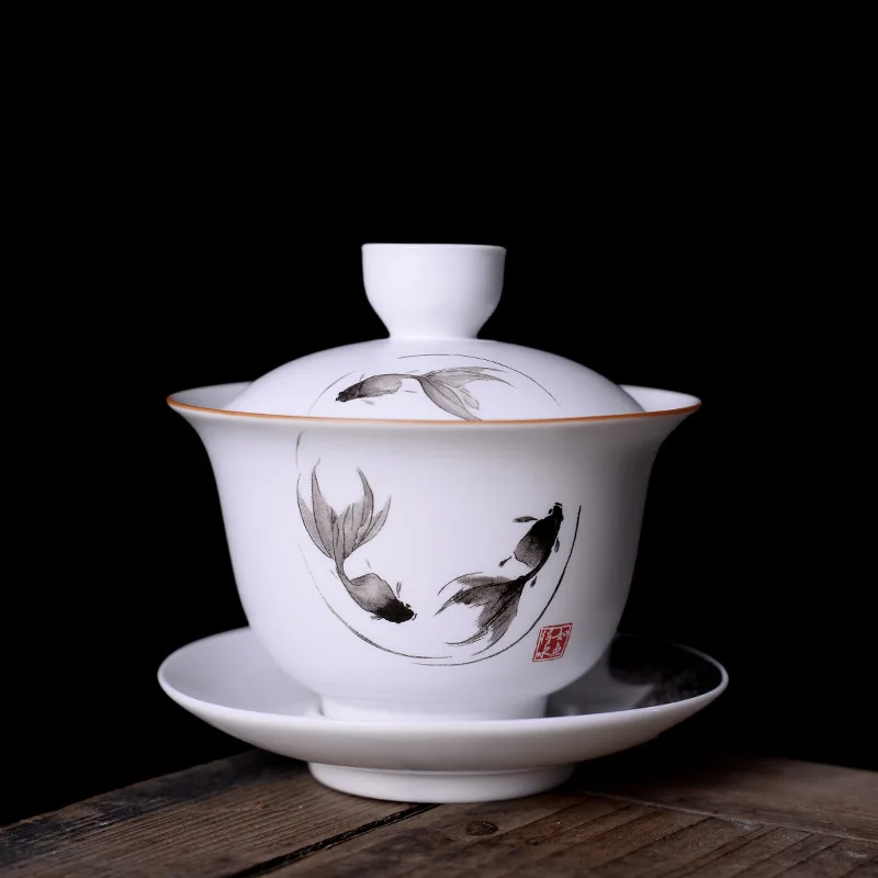 180 мл керамический гайвань фарфоровые чашки для чайной церемонии кунг фу