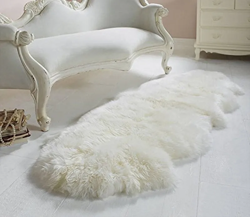 Двухслойный коврик из натуральной овчины для стула покрывало 2 х 6 дюймов 12 видов