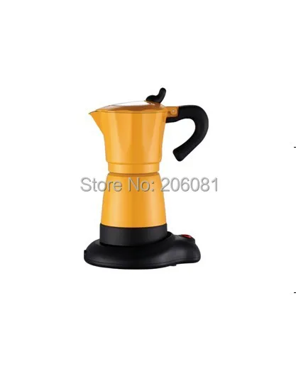 Electric moka coffee pot/mocha coffee pot with high quality,and perfect gift for everyone