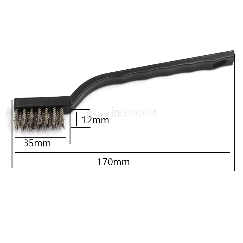 

ZtDpLsd 3Pcs Mini Stainless Steel Remove Rust Brushes Brass Cleaning Polishing Detail Metal Clean Tools Home Kits Car 170mm